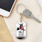 Keychain Gift For NY Marathon Runner Men