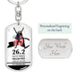 Keychain Gift For NY Marathon Runner Women
