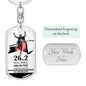 Keychain Gift For NY Marathon Runner Men