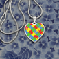 Autism Mom Gift | Mother's Day Gift |Tiny Puzzle Piece Necklace | Heart Autism Awareness Pendant