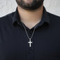 Personalized Cross Necklace Gift For Climbers, Gift For Him, Rock Climbing Meaningful Gift Ideas