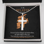 Personalized Cross Necklace Gift For Climbers, Gift For Him, Rock Climbing Meaningful Gift Ideas