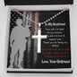 Cross Necklace For Army Boyfriend | Military Deployment Gift | Personalized Gifts For Him | Message Card Jewelry