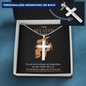 Personalized Cross Necklace Gift For Climbers, Gift For Him, Rock Climbing Meaningful Gift Ideas