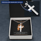 Personalized Cross Necklace Gift For Climbers, Gift For Him, Rock Climbing Meaningful Gift Ideas