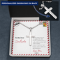 Long Distance Relationship Cute Gift | Message Card Jewelry | Valentines Gift | Romantic Meaningful Gift | For Boyfriend | For Him | For Partner