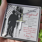 Cross Necklace For Army Boyfriend | Military Deployment Gift | Personalized Gifts For Him