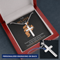 Personalized Cross Necklace Gift For Climbers, Gift For Him, Rock Climbing Meaningful Gift Ideas