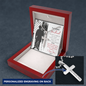 Cross Necklace For Army Husband | Military Deployment Gift | Personalized Gifts For Him | Message Card Jewelry | Valentines Romantic & Meaningful Gift
