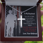 Cross Necklace For Army Boyfriend | Military Deployment Gift | Personalized Gifts For Him | Message Card Jewelry