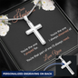 You're The One Luxury Cross Necklace For Husband, Gift For Him