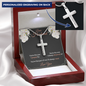 You're The One Luxury Cross Necklace For Husband, Gift For Him