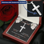 You're The One Luxury Cross Necklace For Husband, Gift For Him