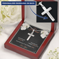 You're The One Luxury Cross Necklace For Husband, Gift For Him