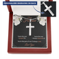 You're The One Luxury Cross Necklace For Husband, Gift For Him