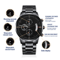 Luxury Watch Gift For Fishing Lover Grandpa, Engraved Watch, High End Gift