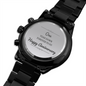 1 Year Anniversary Engraved Watch | Black Chronograph Watch | For Husband | For Boyfriend