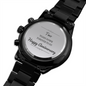 2 Year Anniversary Engraved Watch | Black Chronograph Watch | For Husband | For Boyfriend