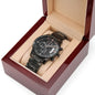 Luxury Watch Gift For Fishing Lover Grandpa, Engraved Watch, High End Gift
