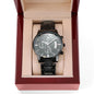 Luxury Watch Gift For Fishing Lover Grandpa, Engraved Watch, High End Gift