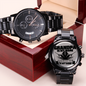 Luxury Watch Gift For Fishing Lover Grandpa, Engraved Watch, High End Gift