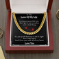 Long Distance Gift For Him | Romantic Message Card Poem| For Boyfriend | For Husband | Valentines Day Gift | Unconditional Love Cuban Link Chain
