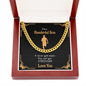 Gift For Runner Son | Marathon Runner Gift | Meaningful Gift With Motivational Message | Cuban Chain