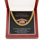 Graduation Message Card Jewelry Gift, Cuban Chain, Graduation Gift For Him
