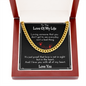 Long Distance Gift For Him | Romantic Message Card Poem| For Boyfriend | For Husband | Valentines Day Gift | Unconditional Love Cuban Link Chain