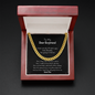 To My Dear Boyfriend | Cuban Link Chain | For Boyfriend Or Husband | Valentines Gift | Romantic Meaningful Message Card