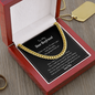 To My Dear Boyfriend | Cuban Link Chain | For Boyfriend Or Husband | Valentines Gift | Romantic Meaningful Message Card