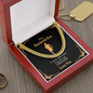 Gift For Runner Son | Marathon Runner Gift | Meaningful Gift With Motivational Message | Cuban Chain