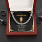 Gift For Runner Son | Marathon Runner Gift | Meaningful Gift With Motivational Message | Cuban Chain