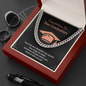Graduation Message Card Jewelry Gift, Cuban Chain, Graduation Gift For Him