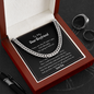 To My Dear Boyfriend | Cuban Link Chain | For Boyfriend Or Husband | Valentines Gift | Romantic Meaningful Message Card