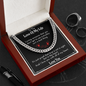 Long Distance Gift For Him | Romantic Message Card Poem| For Boyfriend | For Husband | Valentines Day Gift | Unconditional Love Cuban Link Chain