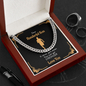 Gift For Runner Son | Marathon Runner Gift | Meaningful Gift With Motivational Message | Cuban Chain