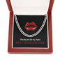 Naughty Valentines Day Gift | Cuban Link Chain | For Boyfriend For Husband | Sexy Naughty Anniversary Card For Him | Funny Valentines Day Card | Best Decision Ever