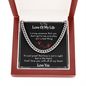 Long Distance Gift For Him | Romantic Message Card Poem| For Boyfriend | For Husband | Valentines Day Gift | Unconditional Love Cuban Link Chain