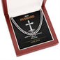 We Are One, Romantic Bible Verse Necklace For Husband, Christian Jewelry For Him
