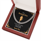 Gift For Runner Son | Marathon Runner Gift | Meaningful Gift With Motivational Message | Cuban Chain