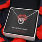 I Love You Card Jewelry | Sexy Naughty Valentine's | Anniversary Card | For Her Or Wife | Funny Anniversary Message | Lucky Pendant