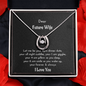 To My Future Wife Necklace | "2 AM Giggles"| Soulmate Jewelry | Anniversary Gift For Wife or Girlfriend | Message Card Jewelry Locket