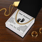 New Dad Gift from Wife - Message Card Jewelry Celebrating Parenthood After Long Wait