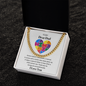 Autism Dad Gift | Cuban Link Chain | Father's Day Gift | Tiny Puzzle Piece Necklace | Autism Awareness | Appreciation Present