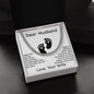 New Dad Gift from Wife - Message Card Jewelry Celebrating Parenthood After Long Wait