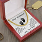 New Dad Gift from Wife - Message Card Jewelry Celebrating Parenthood After Long Wait