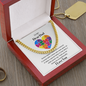 Autism Dad Gift | Cuban Link Chain | Father's Day Gift | Tiny Puzzle Piece Necklace | Autism Awareness | Appreciation Present