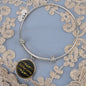 Personalized Adjustable Runner Bangle, Just Keep Running Bangle, For Runner Gift