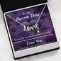 Necklace Jewelry For Her, Romantic Gift For Her, Meaningful Gift For Her, Sentimental Message
